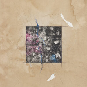 _I´d like to rent some body parts VI _Reisleim, Laserdruckfarbe, Grafit, Ölkreide, Papier und Zwirn auf Leinwand_46x58_ (Kopie)