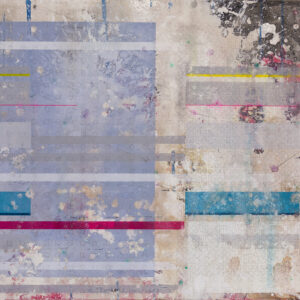 _Suave II_Gesso, Acryl,Thread& Tissue paper on Canvas_100x150_