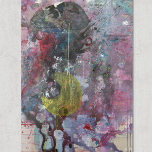 _Auf dass das mitternachtsblaue Gestirn sich zur Ruhe spanne_Mixed Media auf Leinwand_100x160_