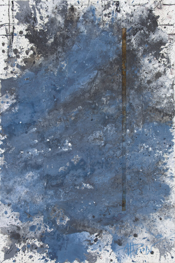 _blau_ Acryl und Rost auf Leinwand_80_120_