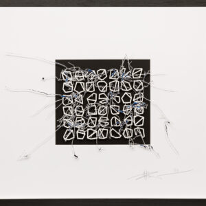 _Brain Works - Pollockesker Scherenschnitt II- Acryl und Papier_45x55_