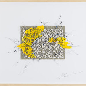 _Brain Works - Pollockesker Scherenschnitt XII- Acryl und Papier_71x80_