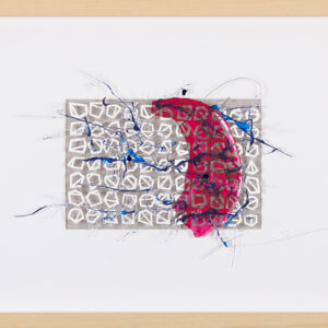 _Brain Works - Pollockesker Scherenschnitt XX_Acryl und Papier_37,5x59,5