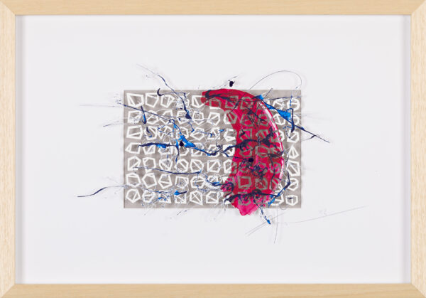 _Brain Works - Pollockesker Scherenschnitt XX_Acryl und Papier_37,5x59,5