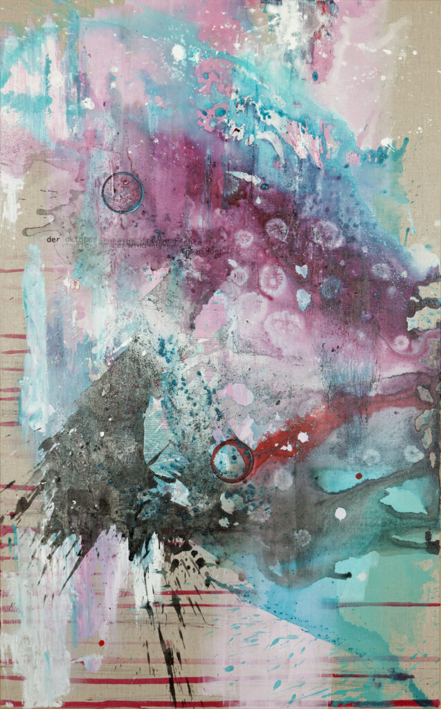 _Die Oktopusgeschichte Teil I_Mixed Media auf leinwand_100x160_