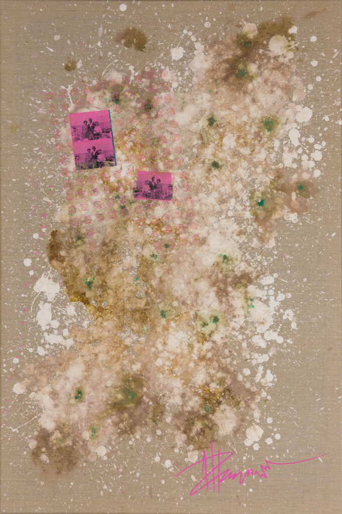 kallus X_Gesso, Red Wine&Acryl on Canvas_120x80